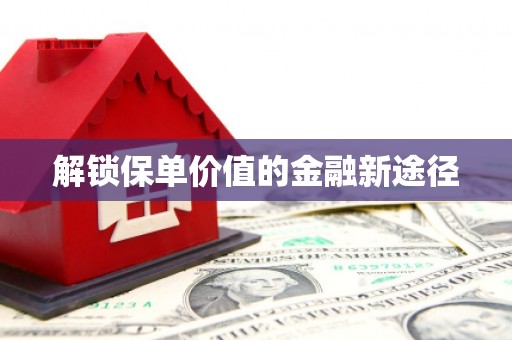 鹤庆解锁保单价值的金融新途径