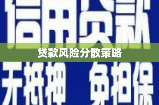 鹤庆贷款风险分散策略