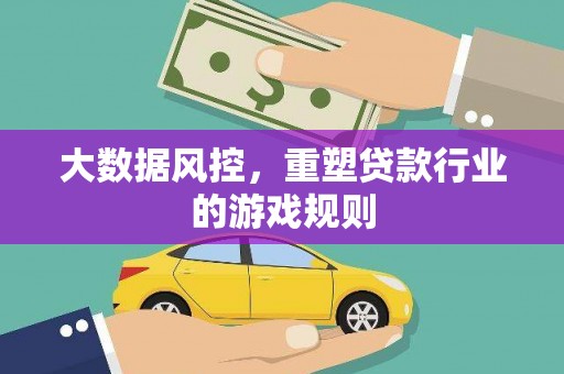 鹤庆大数据风控，重塑贷款行业的游戏规则
