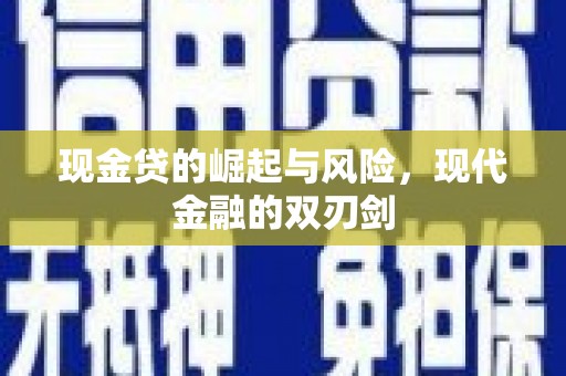 鹤庆现金贷的崛起与风险，现代金融的双刃剑