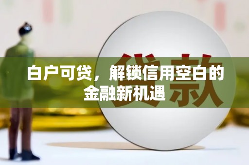 鹤庆白户可贷，解锁信用空白的金融新机遇