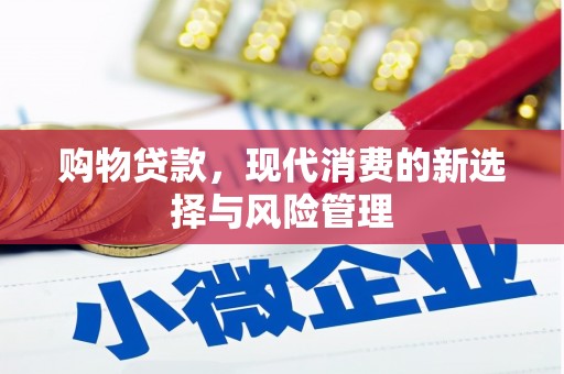 鹤庆购物贷款，现代消费的新选择与风险管理