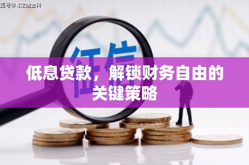 鹤庆低息贷款，解锁财务自由的关键策略