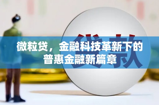 鹤庆微粒贷，金融科技革新下的普惠金融新篇章