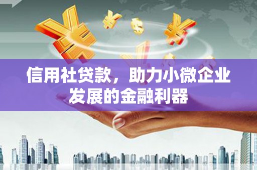 鹤庆信用社贷款，助力小微企业发展的金融利器