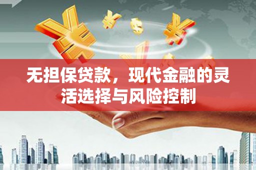 鹤庆无担保贷款，现代金融的灵活选择与风险控制