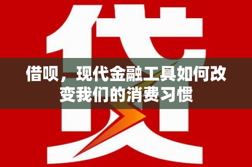 鹤庆借呗，现代金融工具如何改变我们的消费习惯