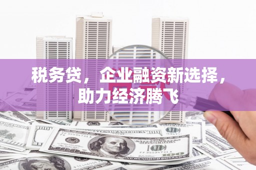 鹤庆税务贷，企业融资新选择，助力经济腾飞