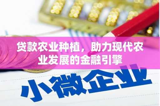 鹤庆贷款农业种植，助力现代农业发展的金融引擎