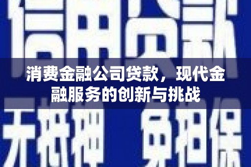 鹤庆消费金融公司贷款，现代金融服务的创新与挑战