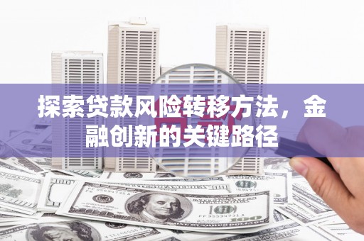 鹤庆探索贷款风险转移方法，金融创新的关键路径