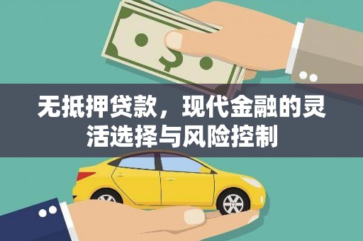 鹤庆无抵押贷款，现代金融的灵活选择与风险控制
