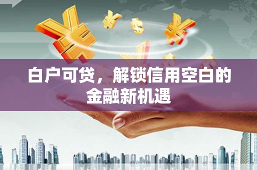 鹤庆白户可贷，解锁信用空白的金融新机遇