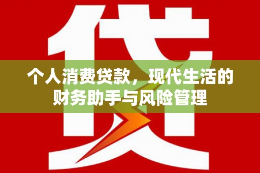 鹤庆个人消费贷款，现代生活的财务助手与风险管理