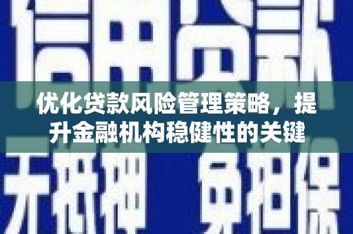 鹤庆优化贷款风险管理策略，提升金融机构稳健性的关键