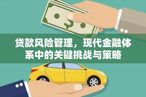 鹤庆贷款风险管理，现代金融体系中的关键挑战与策略