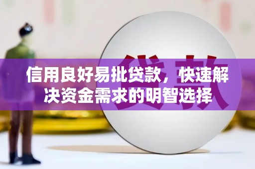 鹤庆信用良好易批贷款，快速解决资金需求的明智选择