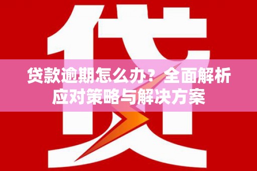 鹤庆贷款逾期怎么办？全面解析应对策略与解决方案