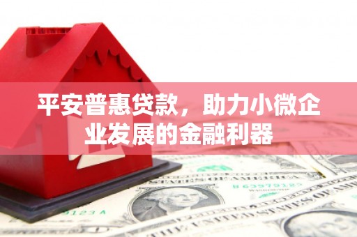 鹤庆平安普惠贷款，助力小微企业发展的金融利器