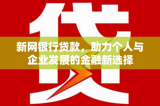 鹤庆新网银行贷款，助力个人与企业发展的金融新选择