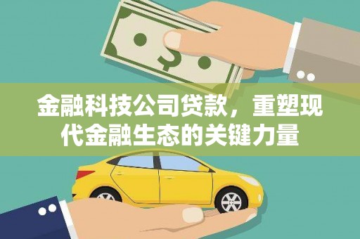 鹤庆金融科技公司贷款，重塑现代金融生态的关键力量
