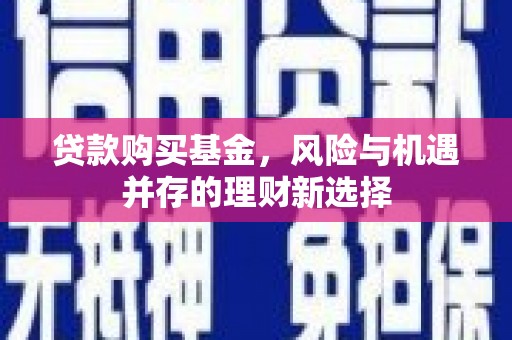 鹤庆贷款购买基金，风险与机遇并存的理财新选择