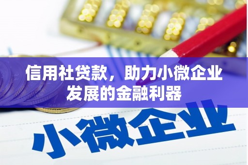 鹤庆信用社贷款，助力小微企业发展的金融利器