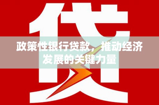鹤庆政策性银行贷款，推动经济发展的关键力量