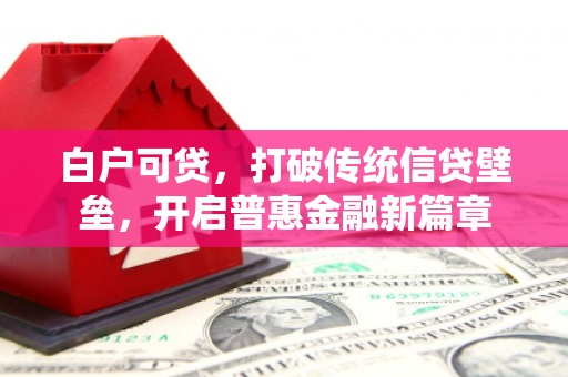 鹤庆白户可贷，打破传统信贷壁垒，开启普惠金融新篇章